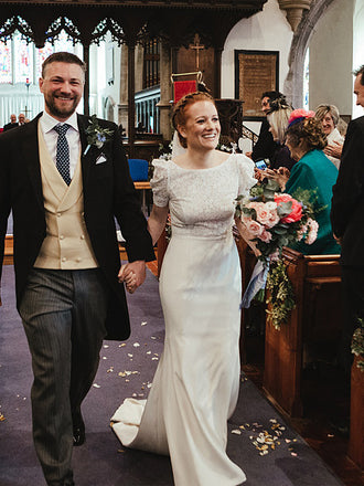 Simple Vintage Mermaid Lace Satin Open Back Evening Party Long Wedding Dresses, DB10695