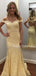 Charming Off-shoulder Lace Mermaid Long Prom Dresses Evening Dresses.DB10546