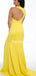 Charming Mermaid Side Slit Satin Long Prom Dresses Evening Dresses.DB10566