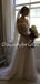 Simple Vintage Off-shoulder Mermaid Lace See-through Long Wedding Dresses Evening Dresses.DB10710