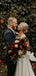 New Arrival V-neck Chiffon A-line Two-piece Long Wedding Dresses.DB10476