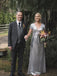 Gogerous V-neck Sequin Floor-length Long Wedding Dresses.DB10641
