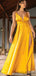 Sexy V-neck Side Slit Floor Length Long Prom Dresses Evening Dresses.DB10290