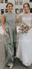 Charming  A-line Lace Floor Length Long Bridesmaid Dresses.DB10527
