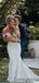 Gogerous Off-shoulder Tulle Lace Mermaid Wedding Dresses,DB10267