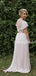 Gogerous Scoop Neck Chiffon V-back With Appliques Long Wedding Dresses.DB10642