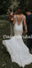 Simple V- neck Long Sleeve Mermaid Lace Long Wedding Dresses.DB10782