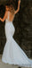 Mermaid Sexy V-neck Lace Open Back Wedding Dresses,DB10257