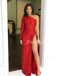 Charming Mermaid One-shoulder Side Slit Sequin Long Prom Dresses Evening Dresses.DB10567
