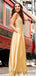 Sleeveless A-line Satin Slit Long Prom Dresses. DB10279