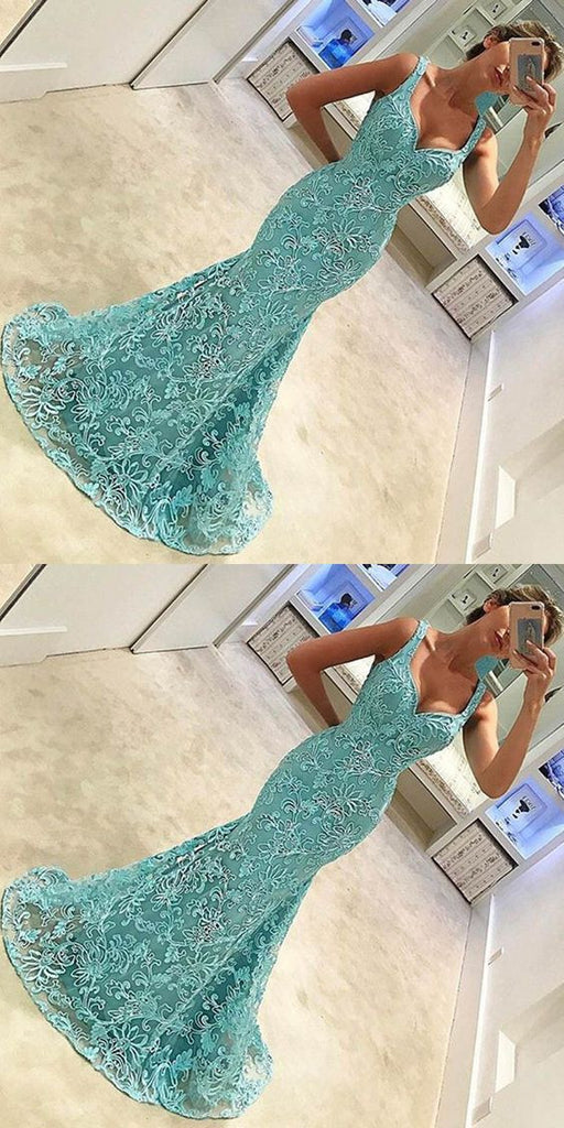 Newest Charming Green Lace Mermaid Sweetheart Sexy Evening Party Bridal Gown Prom Dresses,PD0084