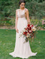 V-neck A-Line Chiffon Open Back Bridesmaid Dresses.DB10158
