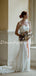 Simple Sexy Straight Mermaid Lace Long Wedding Dresses Evening Dresses.DB10708