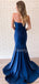 New Arrival Mermaid Straight Zipper Up Satin Fashion Prom Dresses Evening Dresses.DB10499