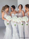 Sweetheart Floor Length Mermaid Bridesmaid Dresses.DB10159