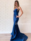 New Arrival Mermaid Straight Zipper Up Satin Fashion Prom Dresses Evening Dresses.DB10499