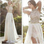 Charming Popular Backless Sexy Side Split Lace Beading Chiffon Wedding Party Prom Dresses, PD0018