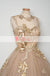 Elegant Gold Sequin Appliques Keyhole Back See Through Homecoming Dresses,BD0149