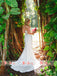 Elegant Mermaid See Through Tulle With Beads Rhinestone Back Wedding Dresses,DB0147