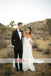 Off Shoulder Simple Chiffon Long A-line Beach Wedding Dresses,DB0146