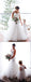 Off White Lace Tulle Spaghetti Strap Mermaid Wedding Dresses ,DB0169