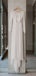 See Through Lace Long Sleeve Ivory Chiffon Beach Wedding Dresses,DB0183