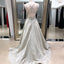 Shiny Sequin Rhinestoen Belt Spaghetti Strap Open Back Prom Dresses, DB1088