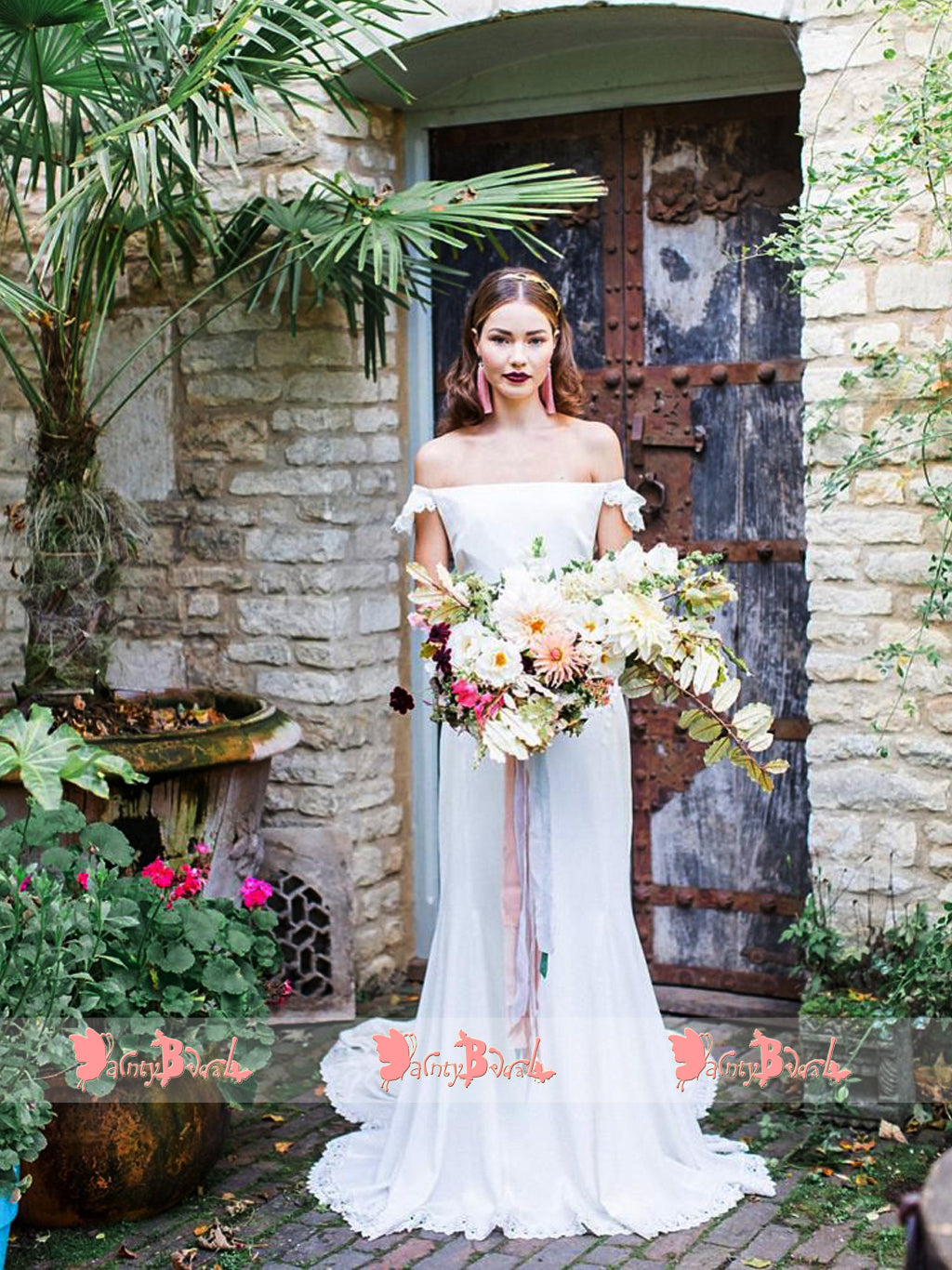 Simple off top white dress