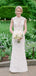 Vintage Lace Cap Sleeve See Through Neckline Sheath Wedding Dresses,DB0167