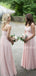 New Arrival V-neck Chiffon Floor-length Long Bridesmaid Dresses.DB10586