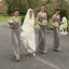 Cheap Simple Cowl Neck Sleeveless Long Column Silver Chiffon Vintage Bridesmaid Dress,DB088