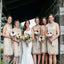 Charming Scoop Neck Full Lace Sleeveless Knee-Length Short Column Bridesmaid Dresses,DB089
