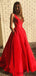 Sexy V-neck A-line Floor Length Prom Dresses,Long Evening Dresses. DB10077