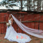 Stunning 2018 Strapless White  Lace Gorgeous Ruffles Tiered Chapel Trailing Wedding Dresses,DB0111