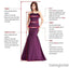 Mermaid  Lace Two Piece Long Prom Dresses. DB10274