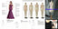 Sexy V-neck A-line Chiffon Side Slit Bridesmaid Dresses.DB10295