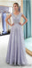 Sexy bateau lace floor length A-line see-through affordable for teens long prom dress.DB0040
