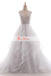White Beaded Lace Top Ruffles Ball Gown Princess Wedding Dresses,DB0129