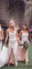 Cheap A-Line Side Slit Satin Long Bridesmaid Dresses With Train.DB10072
