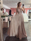 Affordable V-Neck Floor-Length Sequin A-Line LongProm Dresses.DB10074